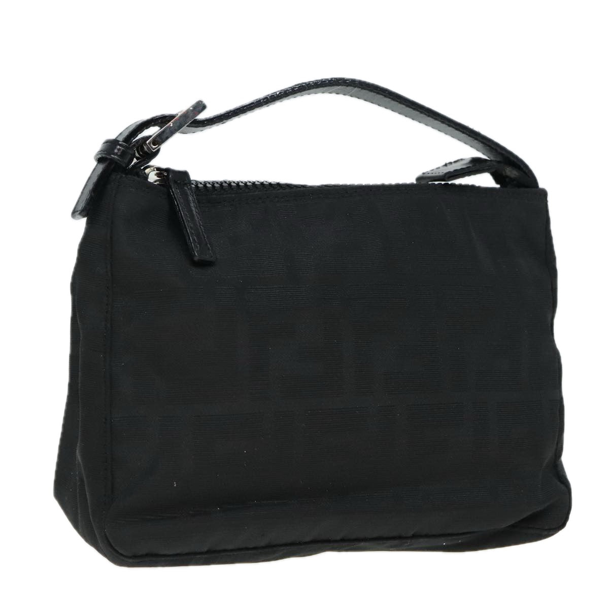 Fendi Black Canvas Hand Bag