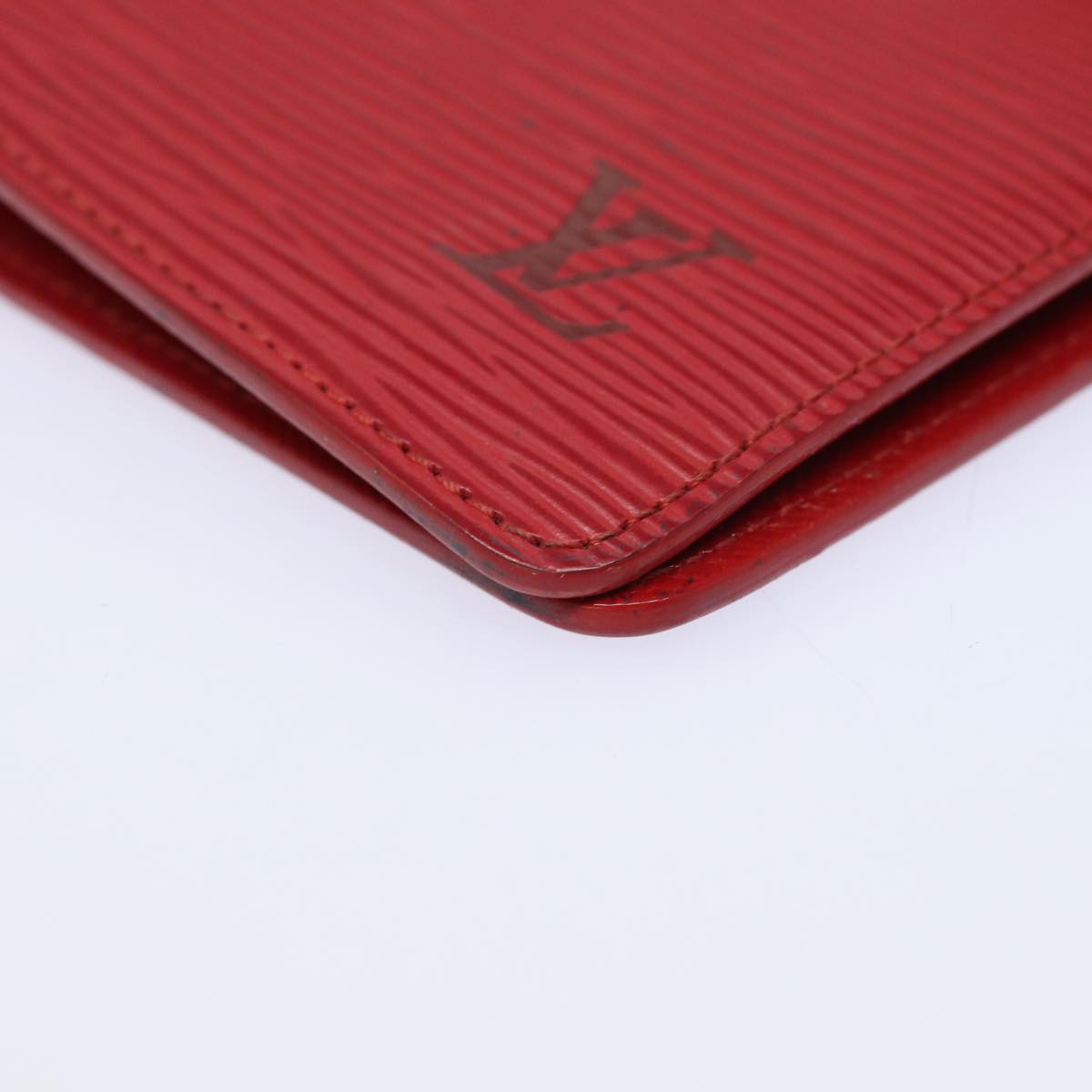 Louis Vuitton Agenda MM Red Leather Wallet Accessories