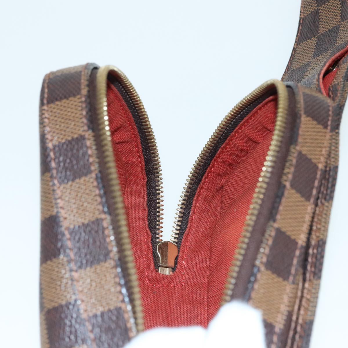 Louis Vuitton Geronimos Brown Canvas Shoulder Bag