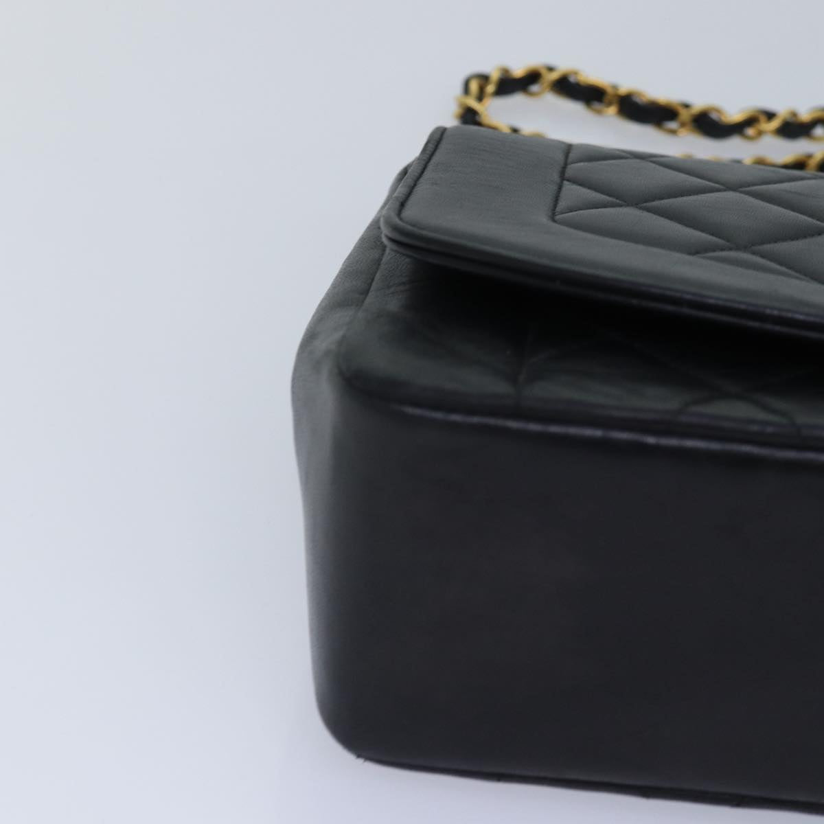 Chanel Diana Black Leather Shoulder Bag