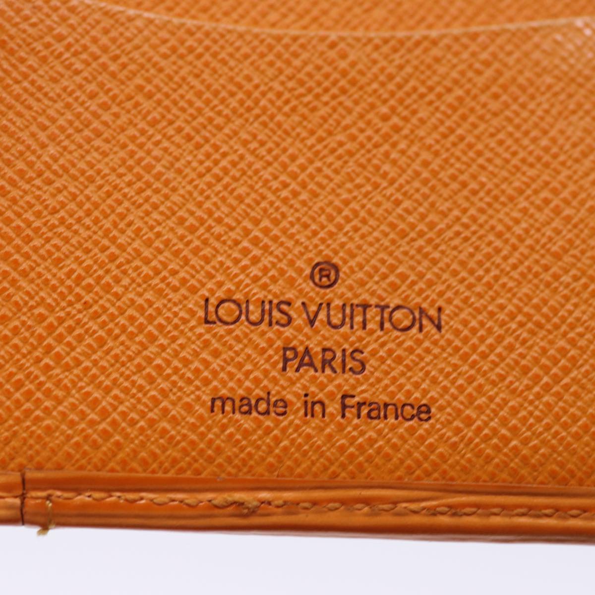 Louis Vuitton Organizer de poche Orange Leather Wallet Accessories