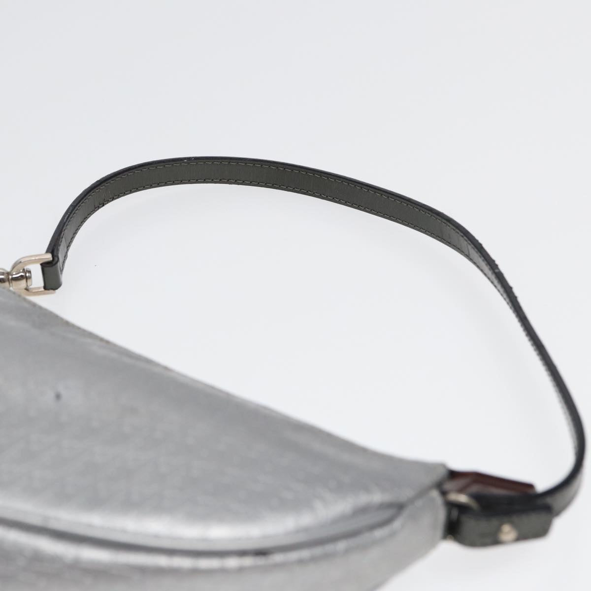 Dior Saddle Silver Canvas Clutch Bag