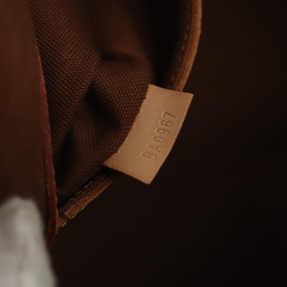 Louis Vuitton Alma Brown Canvas Hand Bag