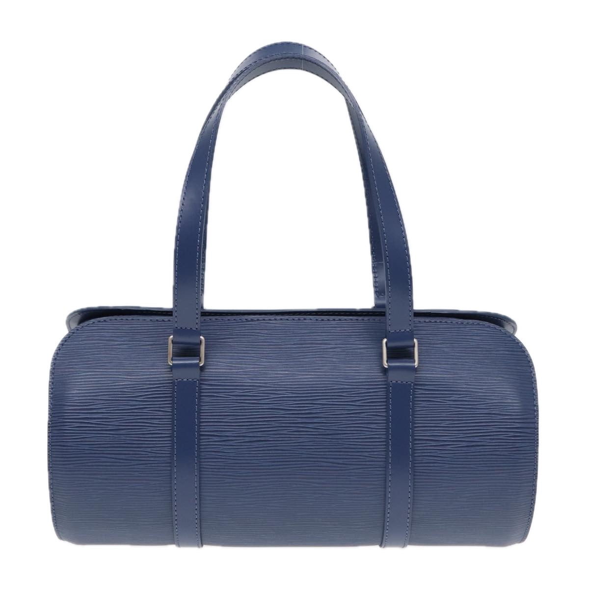 Louis Vuitton Papillon 30 Blue Leather Hand Bag