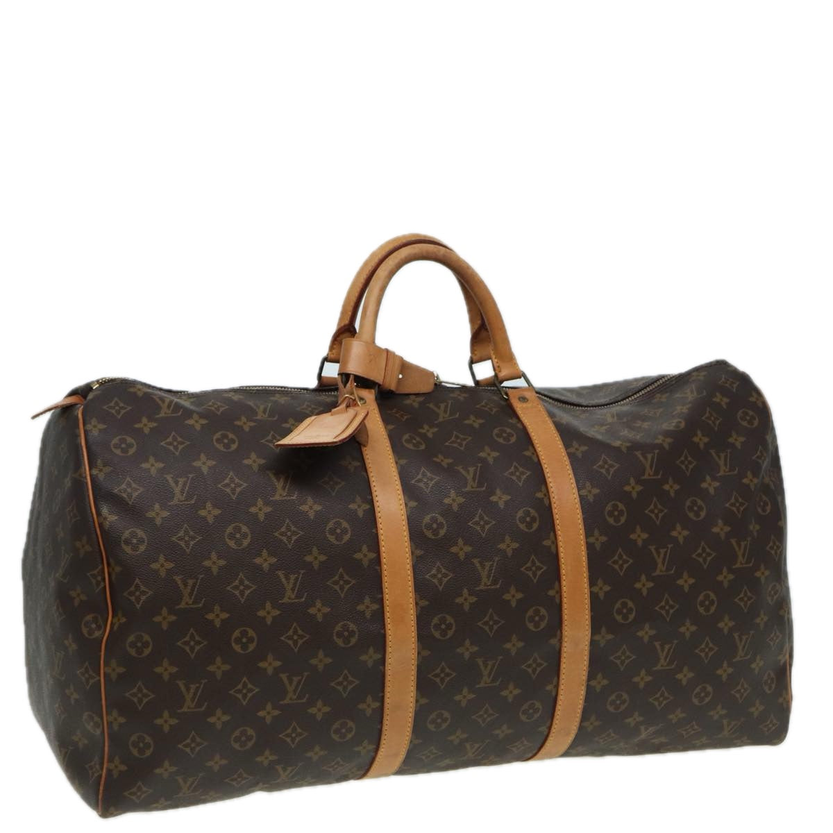 Louis Vuitton Keepall 60 Brown Canvas Travel Bag