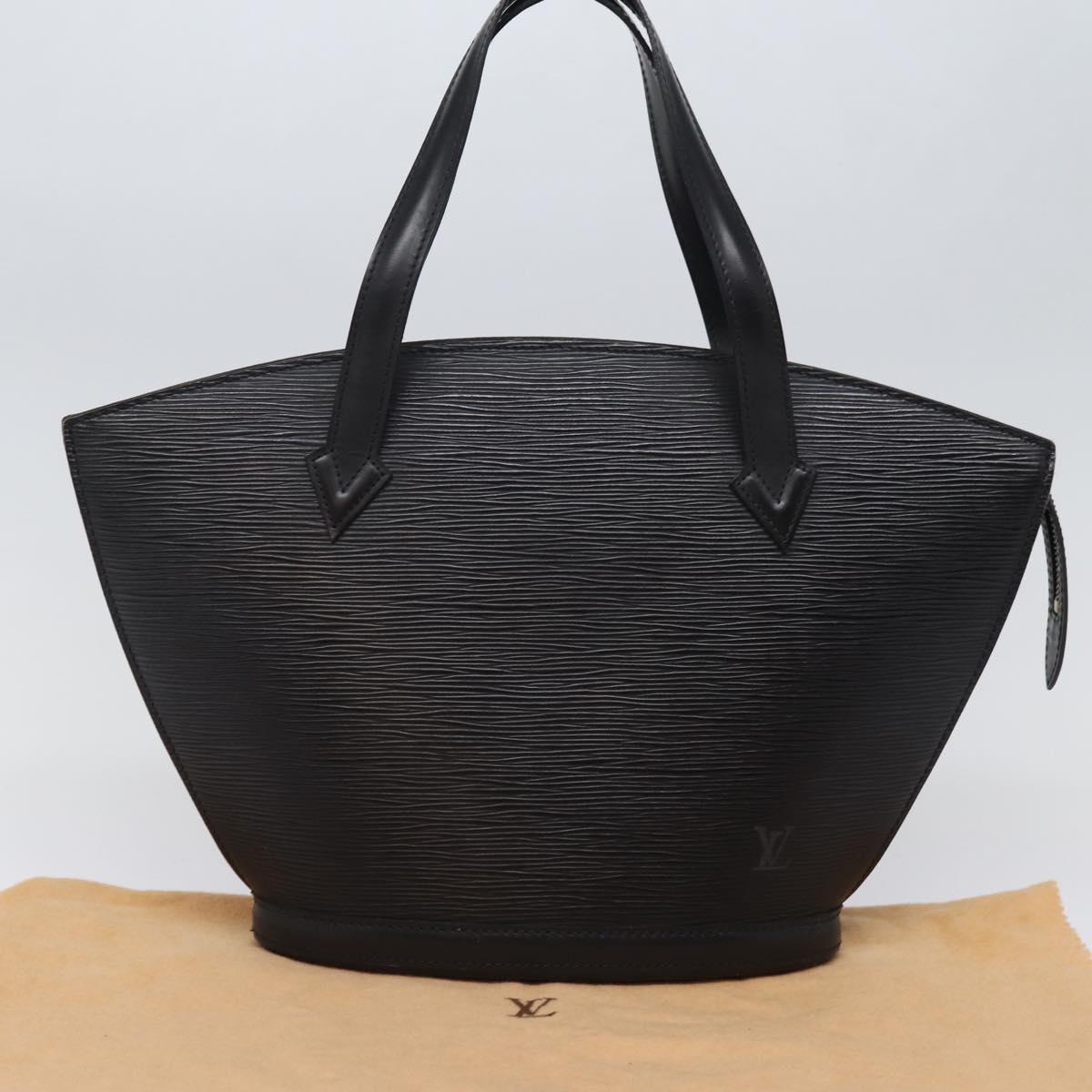 Louis Vuitton Saint Jacques Black Leather Hand Bag