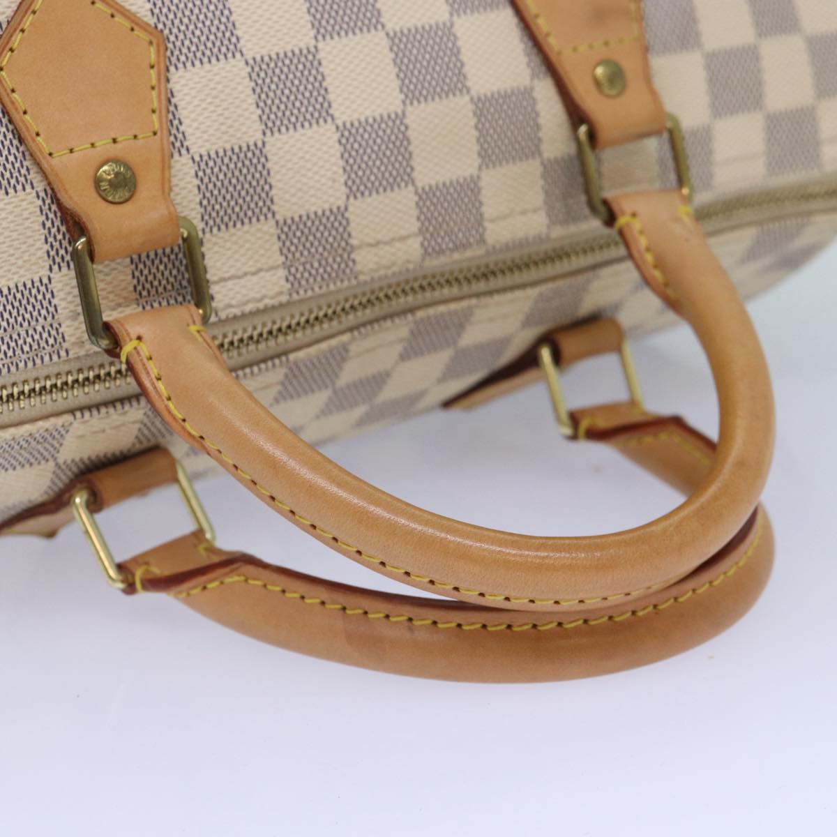 Louis Vuitton Speedy 30 White Canvas Hand Bag