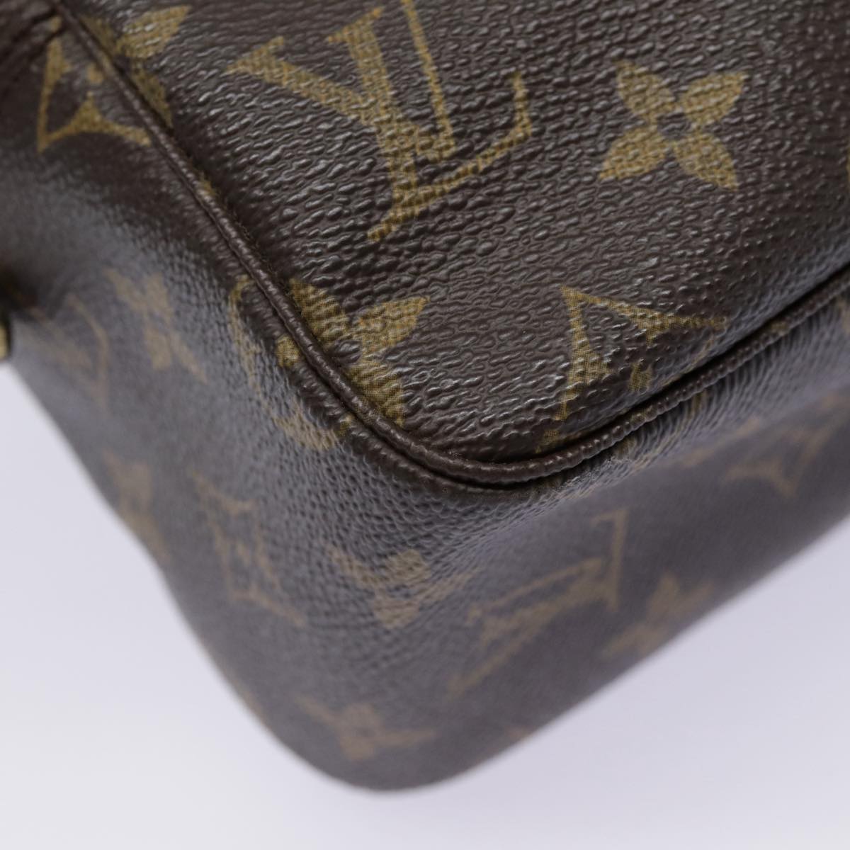 Louis Vuitton Trousse Toilette 28 Brown Canvas Clutch Bag