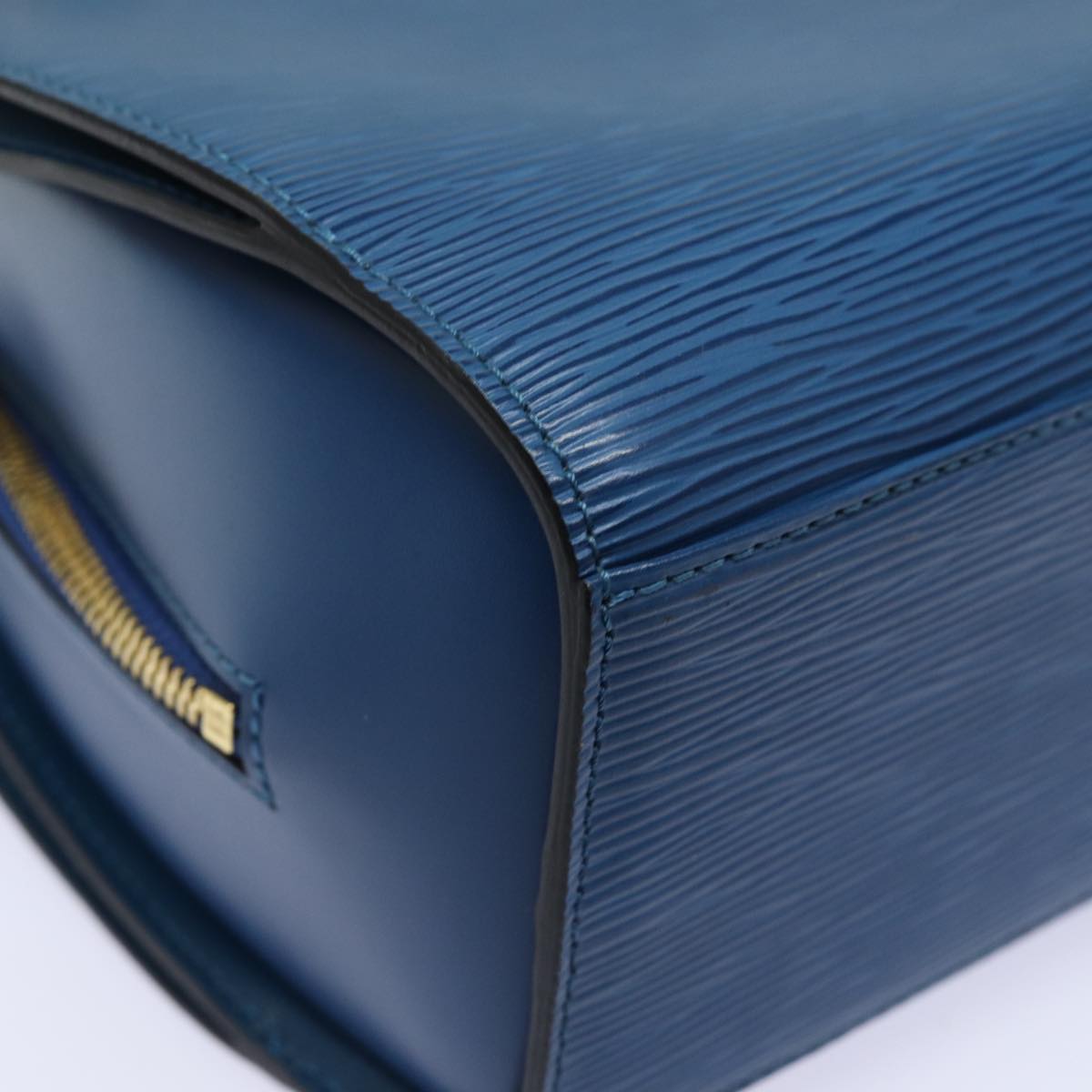 Louis Vuitton Pont Neuf Blue Leather Hand Bag