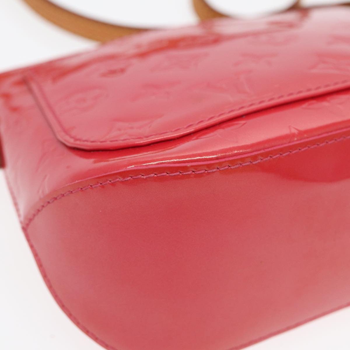 Louis Vuitton Minna Red Patent Leather Shoulder Bag