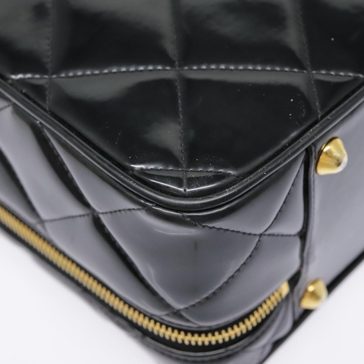 Chanel Black Patent Leather Hand Bag