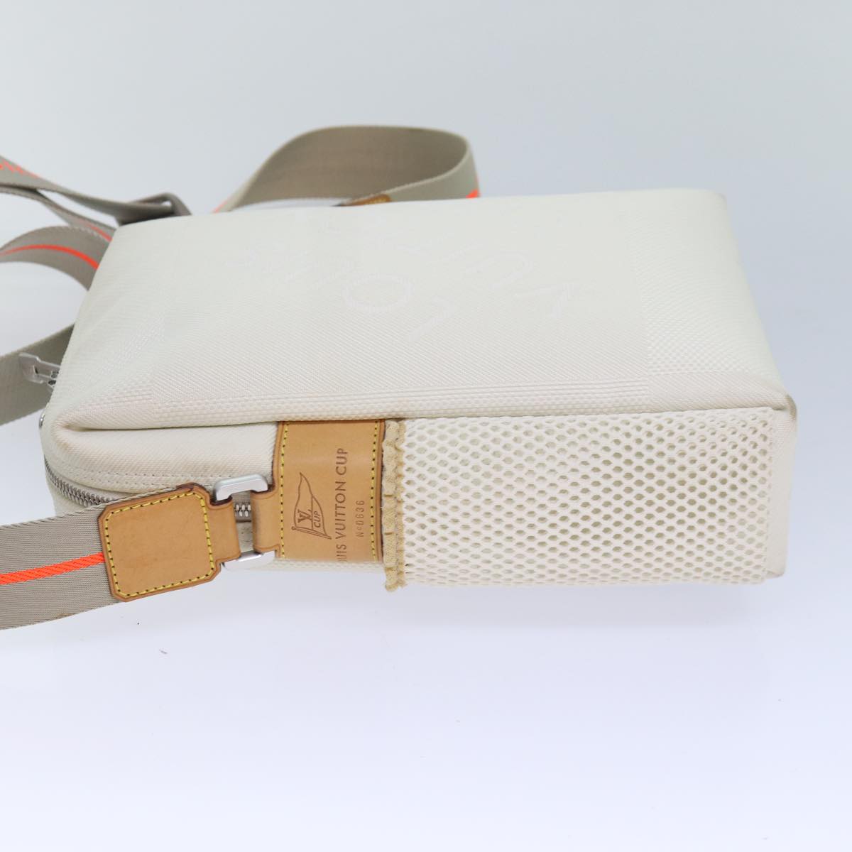 Louis Vuitton Weathery White Canvas Shoulder Bag