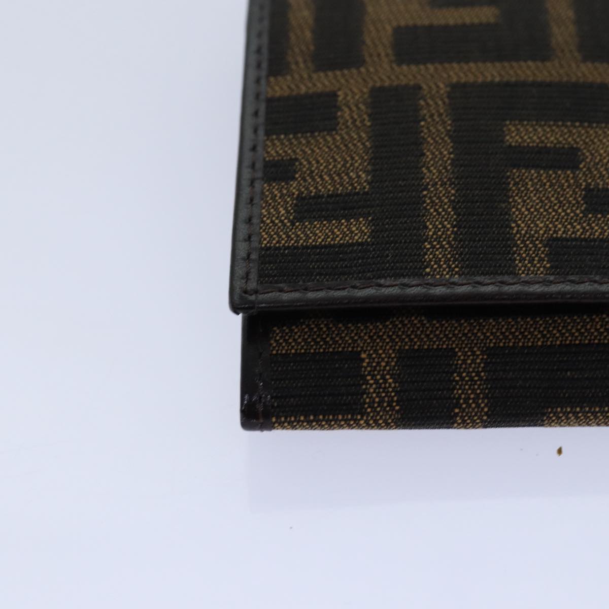 Fendi Zucca Brown Canvas Wallet Accessories