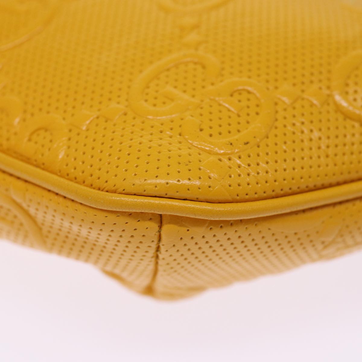 Gucci GG Jumbo Yellow Leather Shoulder Bag