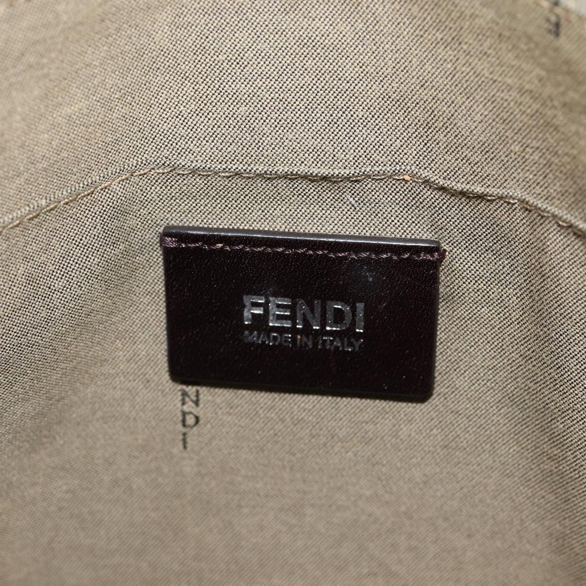 Fendi Zucca Beige Canvas Shoulder Bag