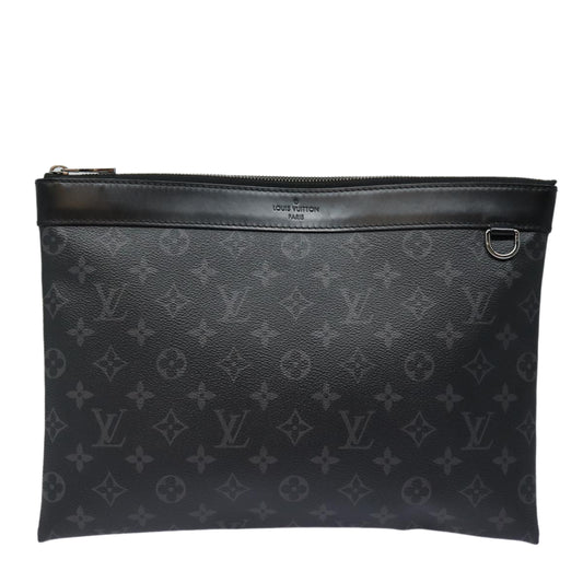 Louis Vuitton Discovery Black Canvas Clutch Bag