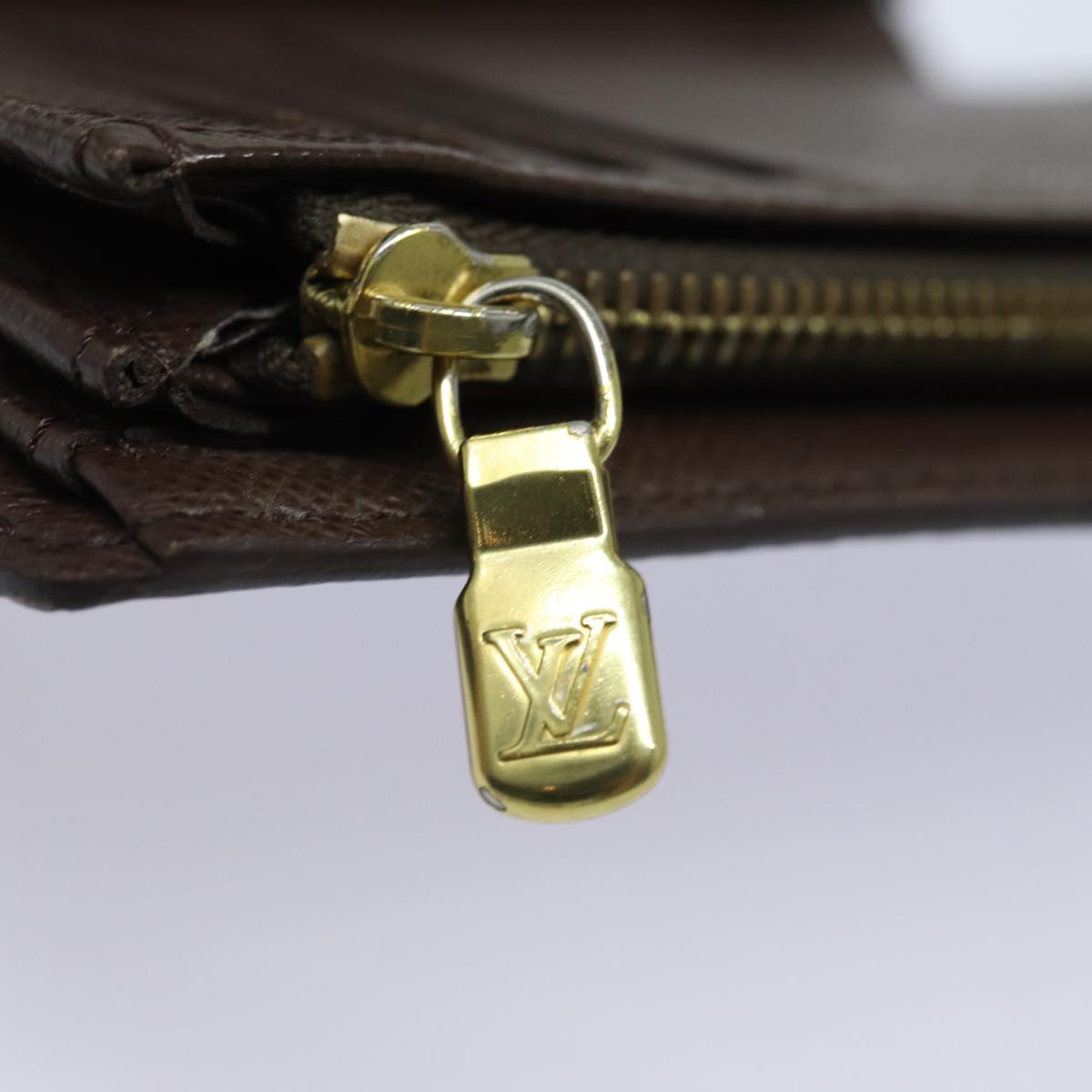 Louis Vuitton Alexandra Brown Canvas Wallet Accessories