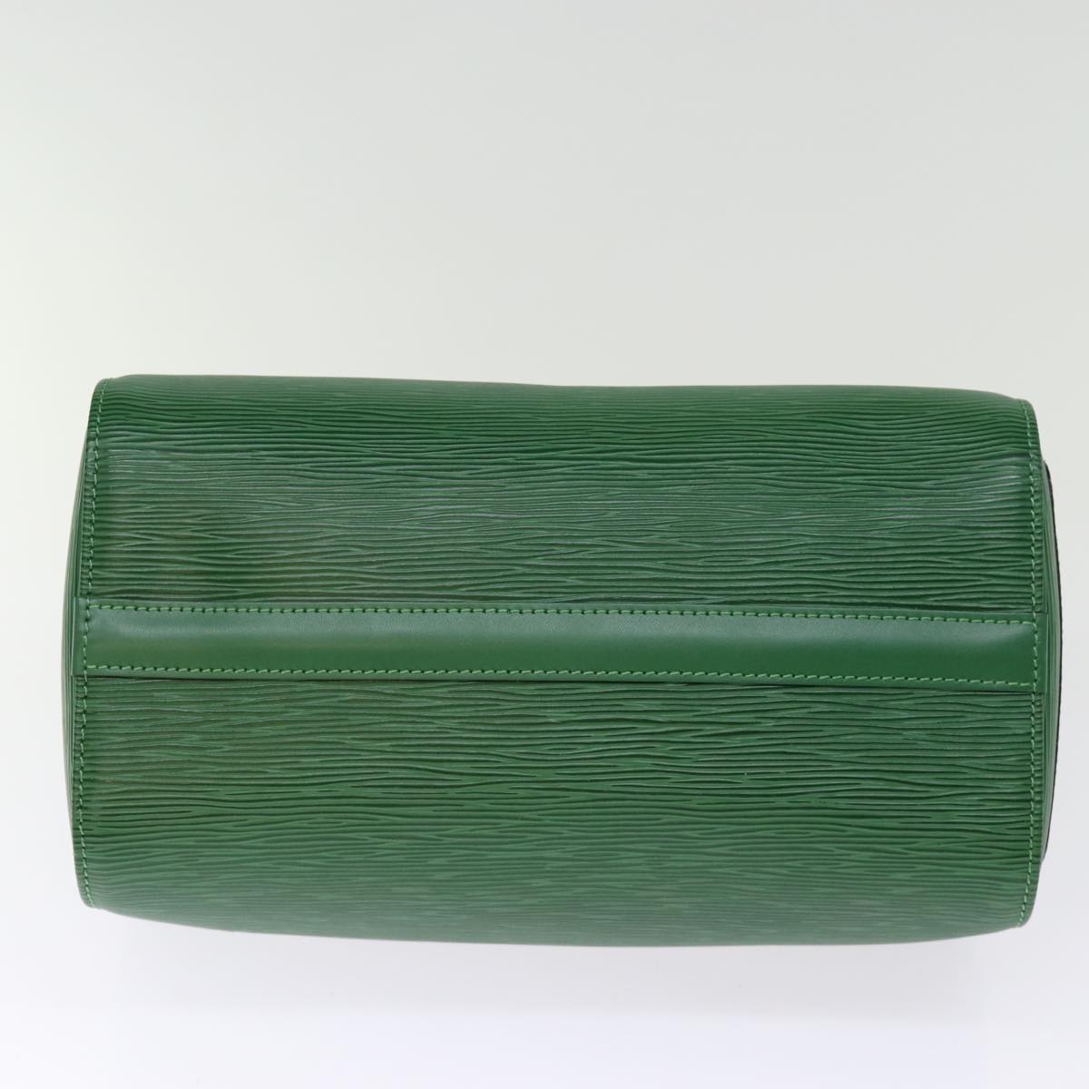 Louis Vuitton Speedy 25 Green Leather Hand Bag