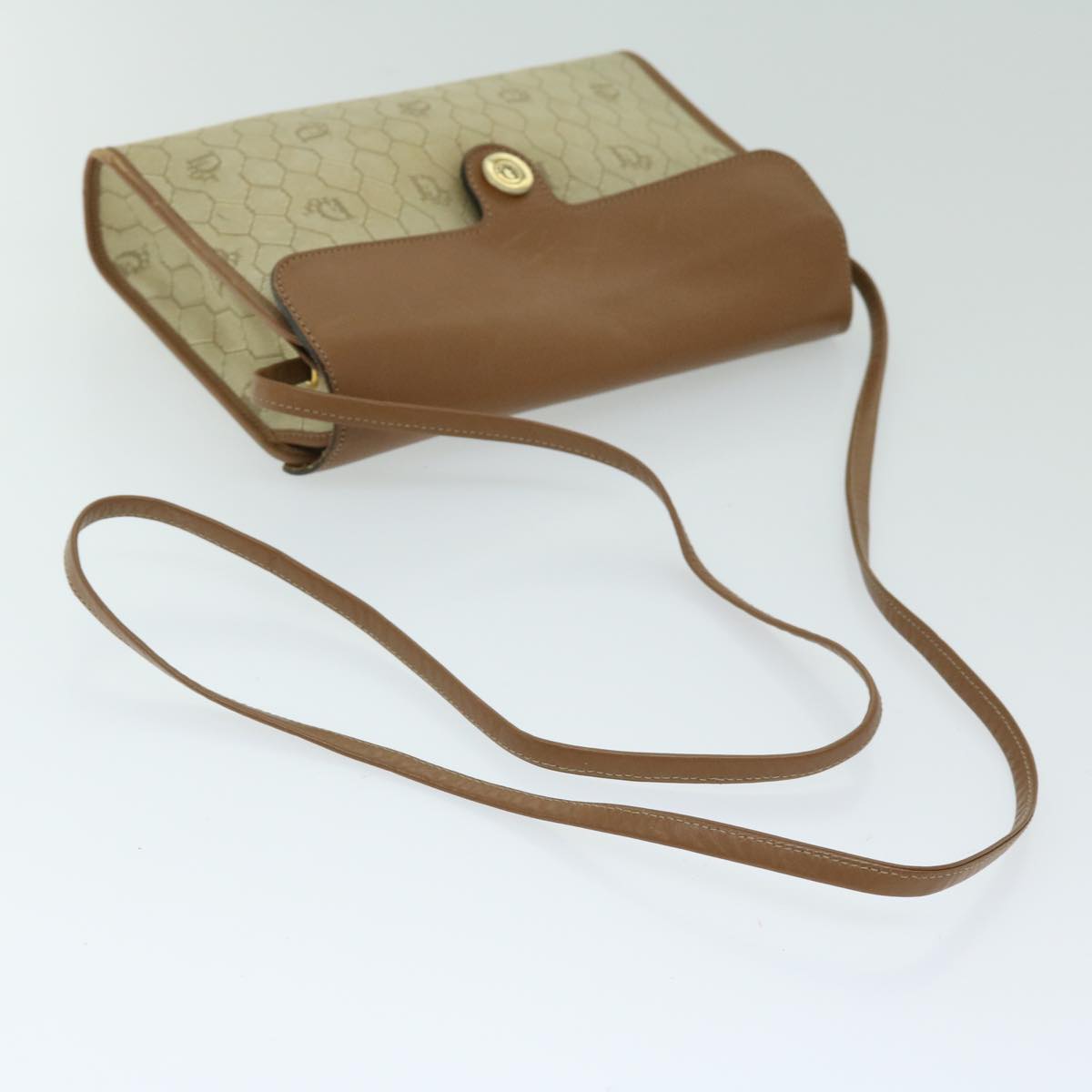 Dior Beige Canvas Shoulder Bag