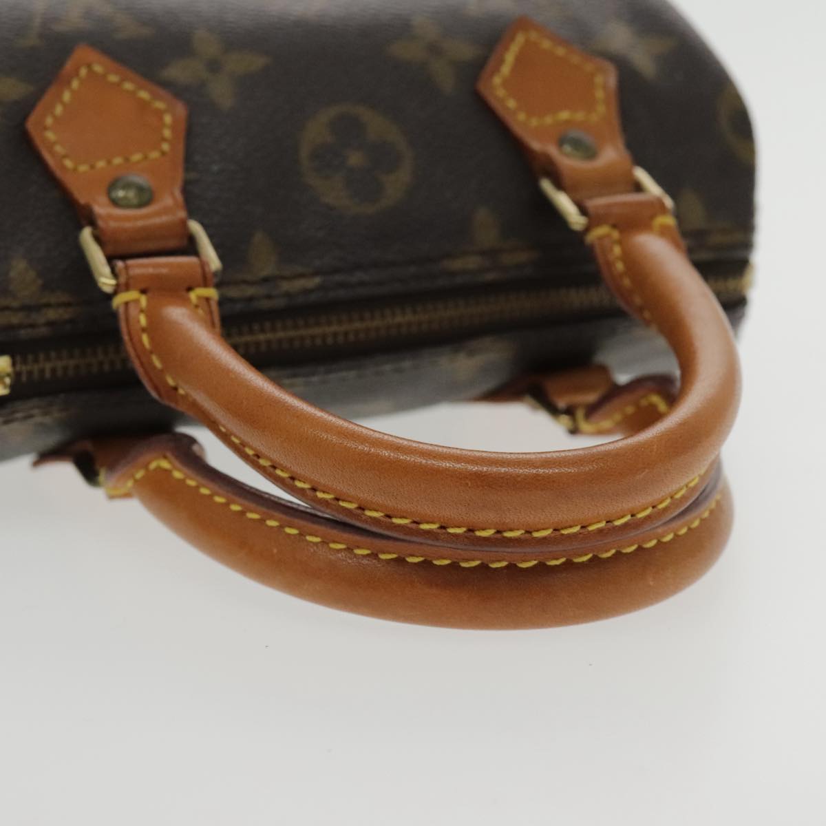 Louis Vuitton Mini speedy Brown Canvas Hand Bag