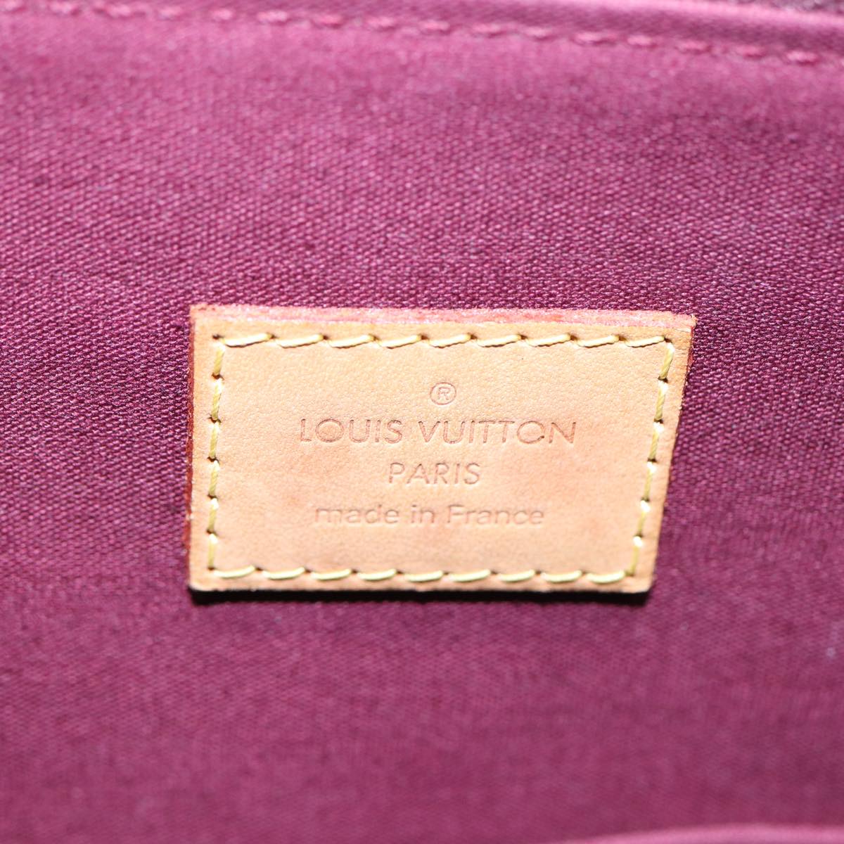 Louis Vuitton Alma Burgundy Patent Leather Hand Bag