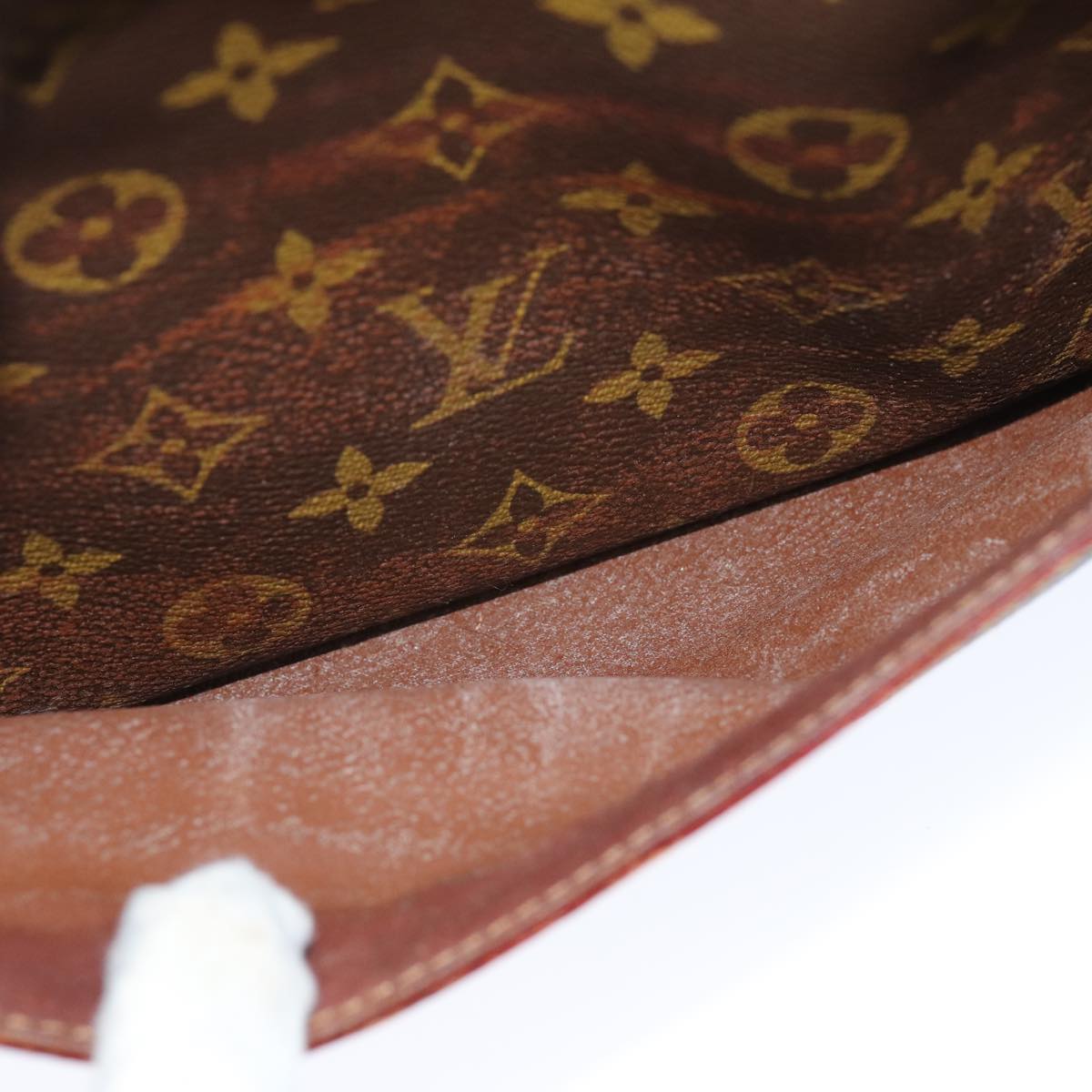 Louis Vuitton Compiegne 28 Brown Canvas Clutch Bag