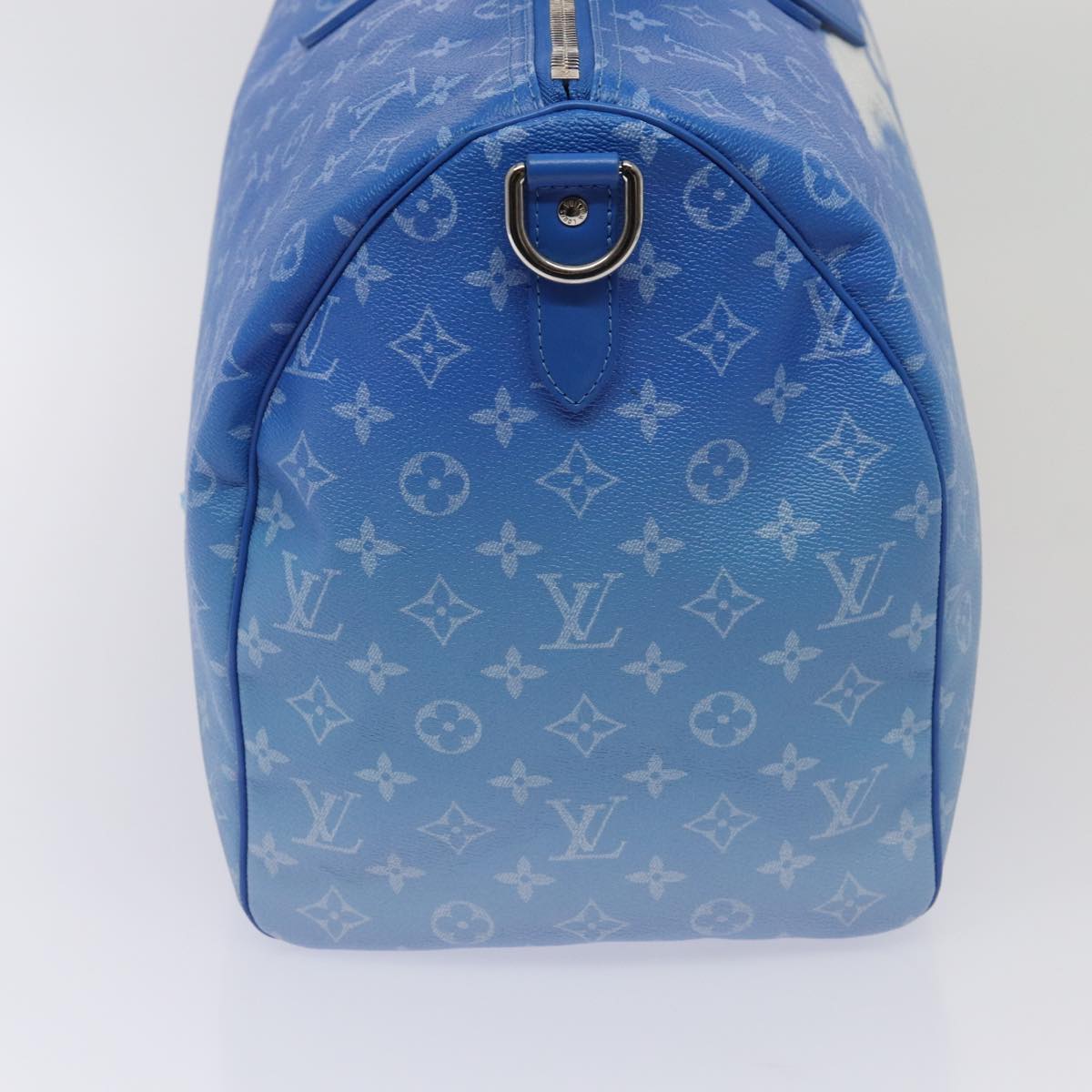 Louis Vuitton Keepall Bandouliere 50 Blue Canvas Travel Bag