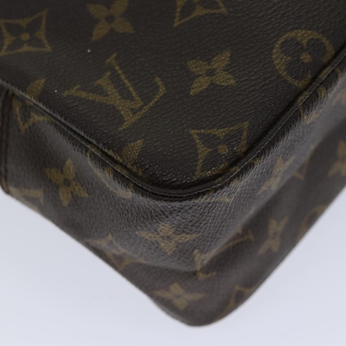 Louis Vuitton Trousse Toilette 28 Brown Canvas Clutch Bag