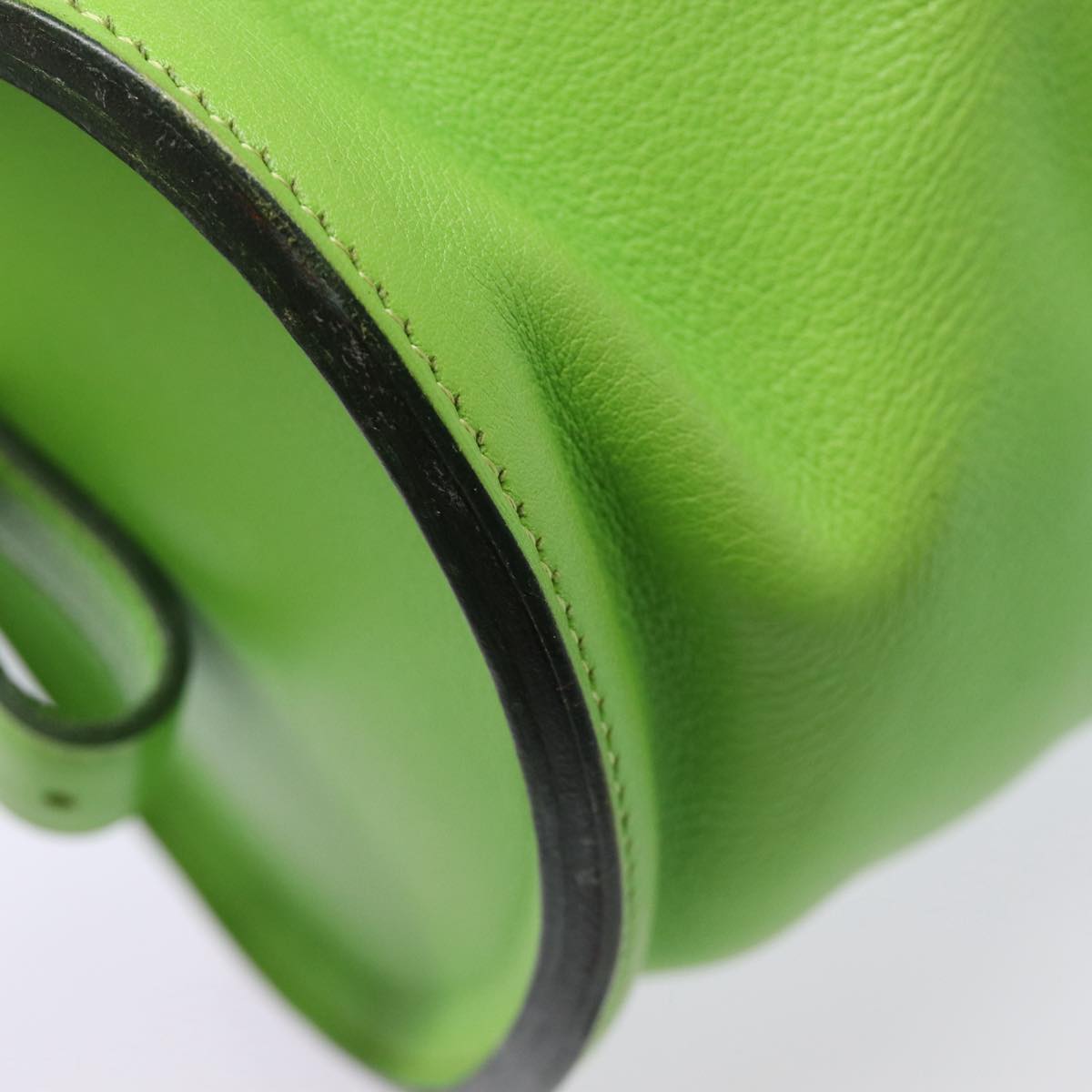 Hermès Green Leather Hand Bag