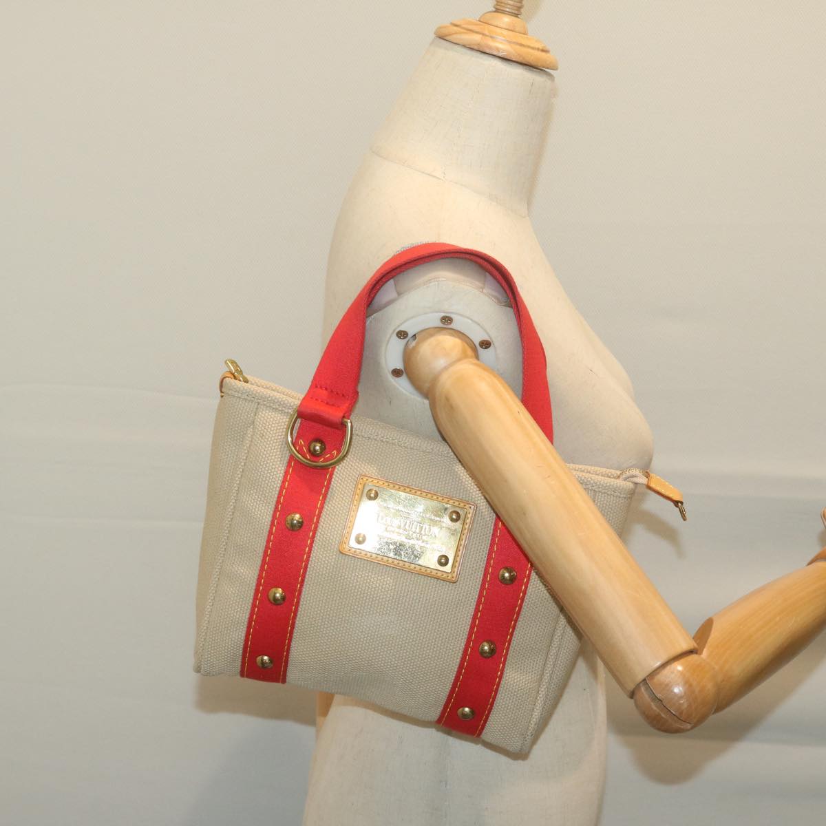 Louis Vuitton Cabas Beige Canvas Tote Bag