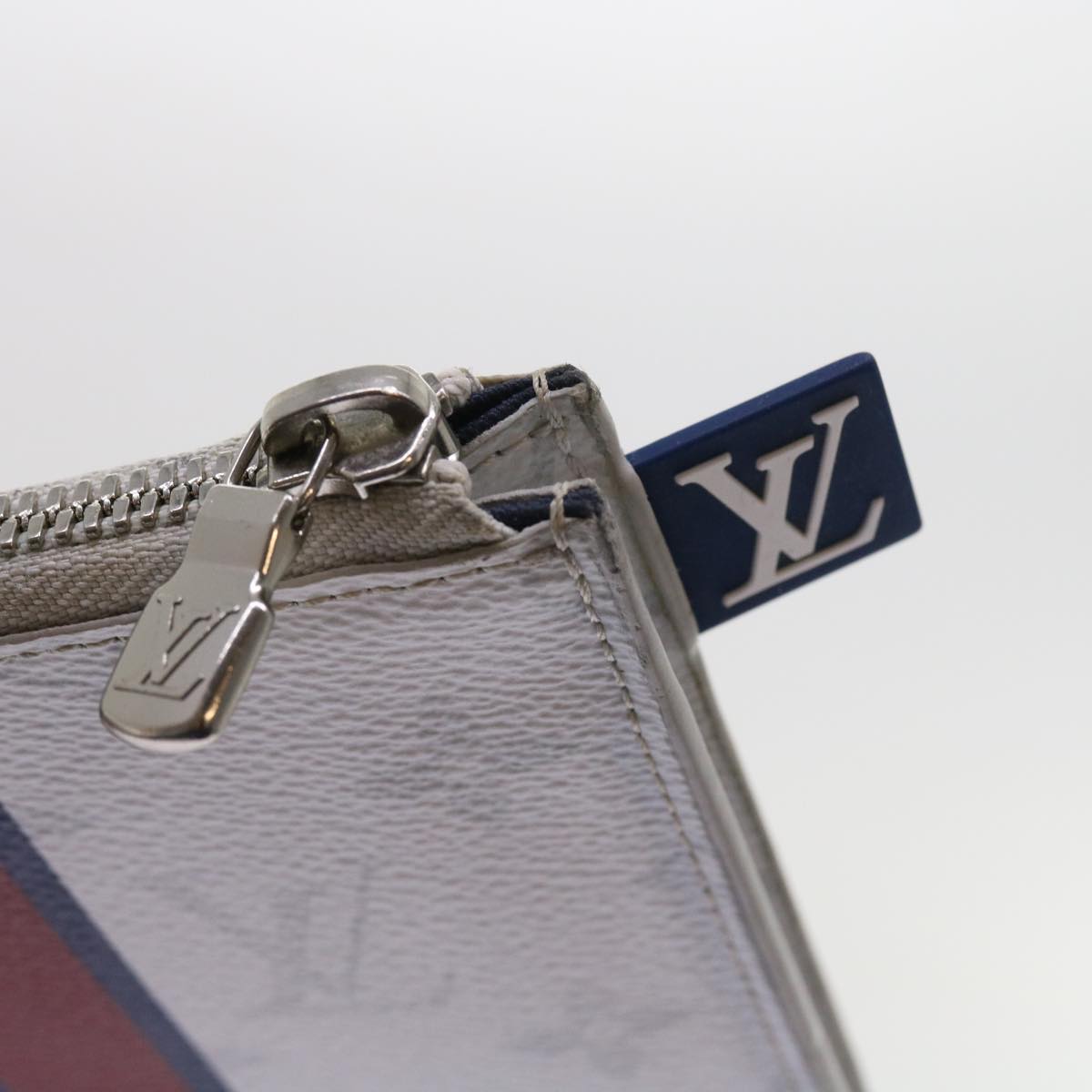 Louis Vuitton Jules White Canvas Clutch Bag