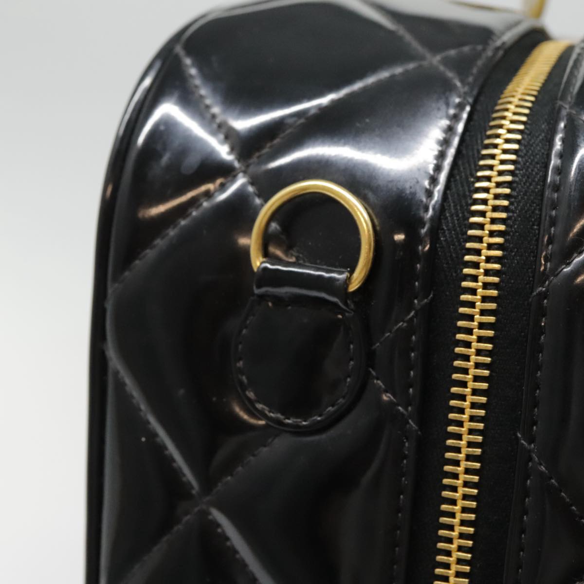 Chanel Black Patent Leather Hand Bag