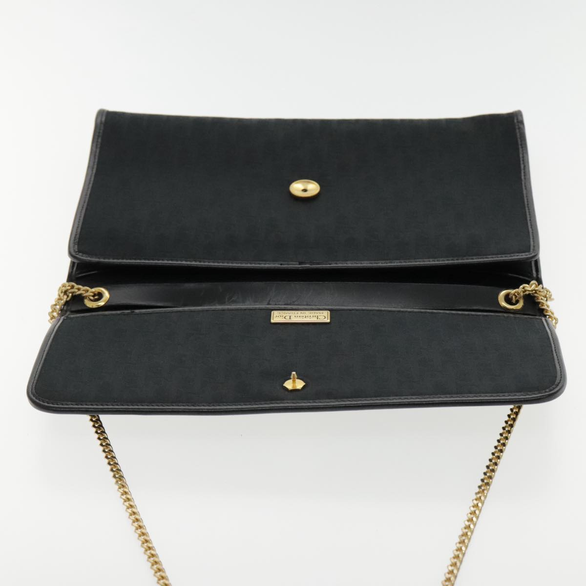 Dior Trotter Black Canvas Shoulder Bag