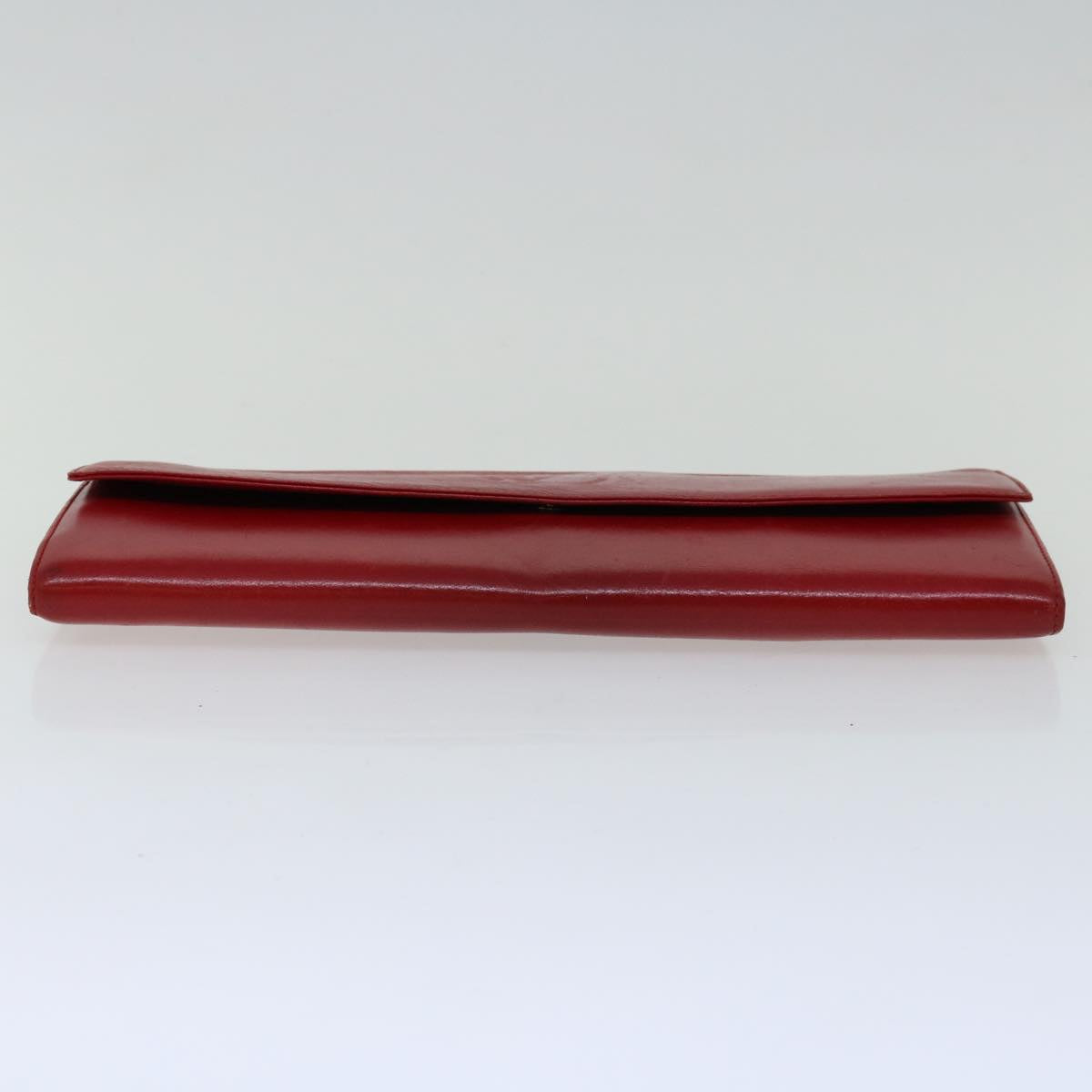 Louis Vuitton Mycenes Red Leather Clutch Bag