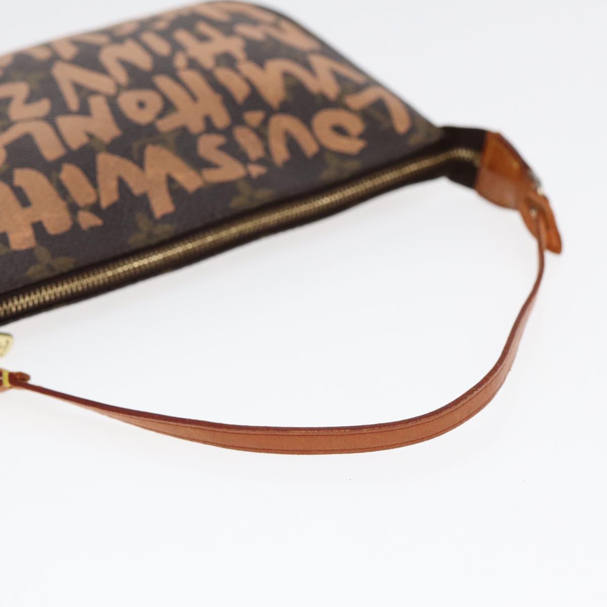 Louis Vuitton Pochette Accessoire Brown Canvas Clutch Bag