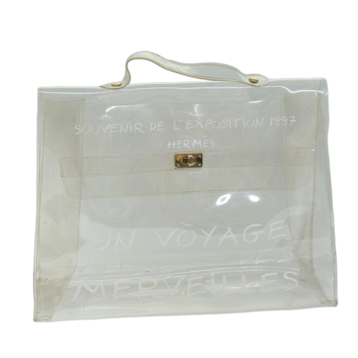 Hermès Kelly Transparent Vinyl Hand Bag