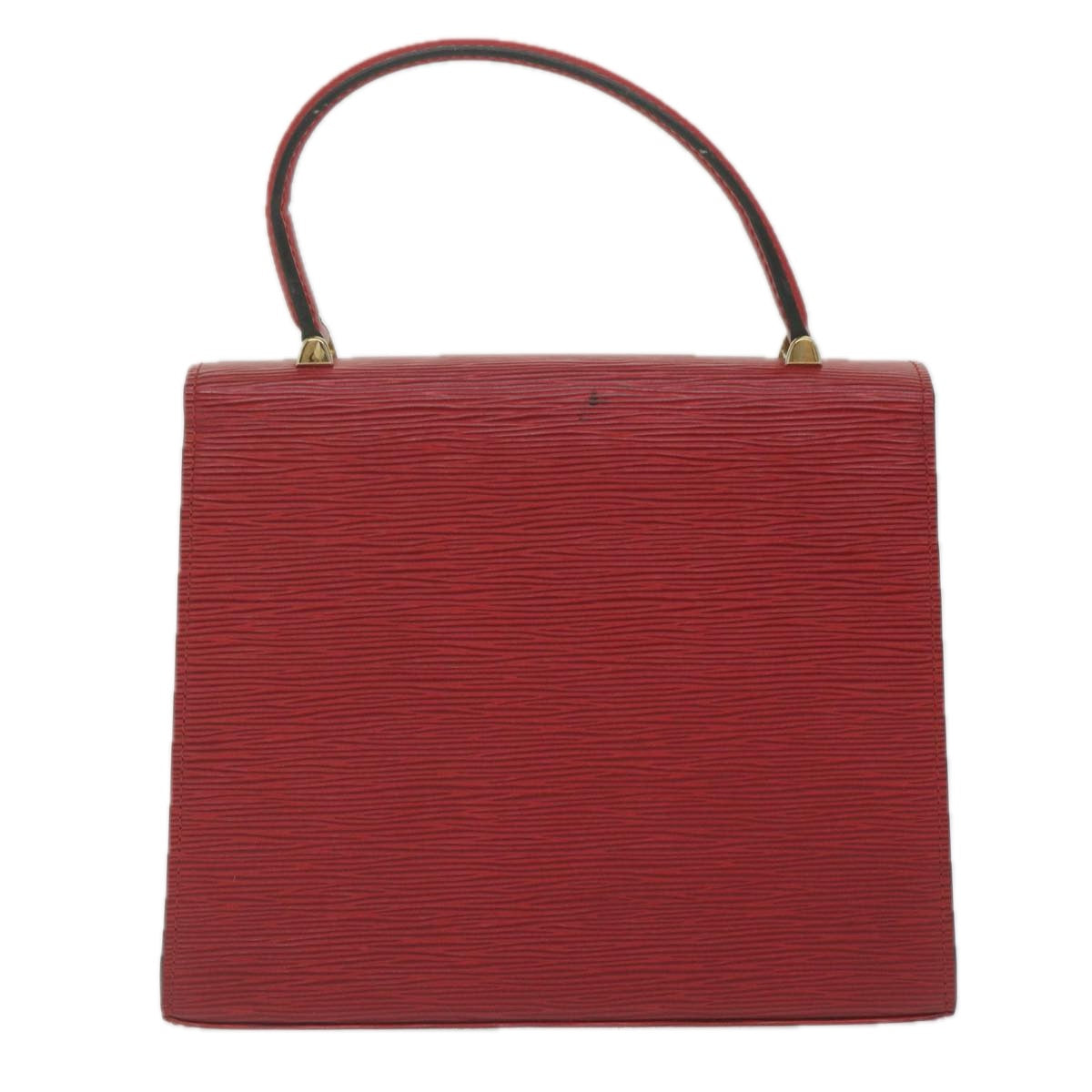 Louis Vuitton Malesherbes Red Leather Hand Bag