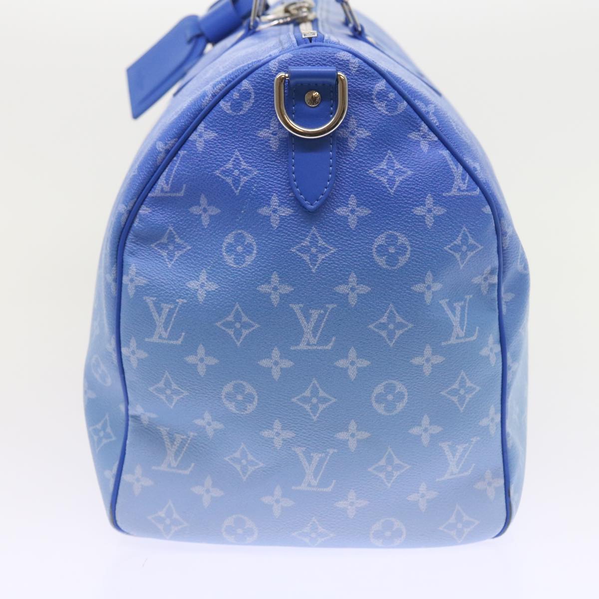 Louis Vuitton Keepall Bandouliere 50 Blue Canvas Travel Bag