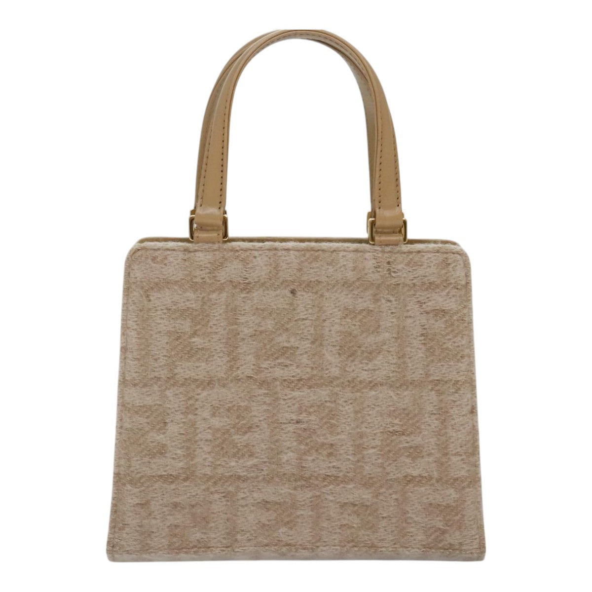 Fendi Beige Canvas Hand Bag