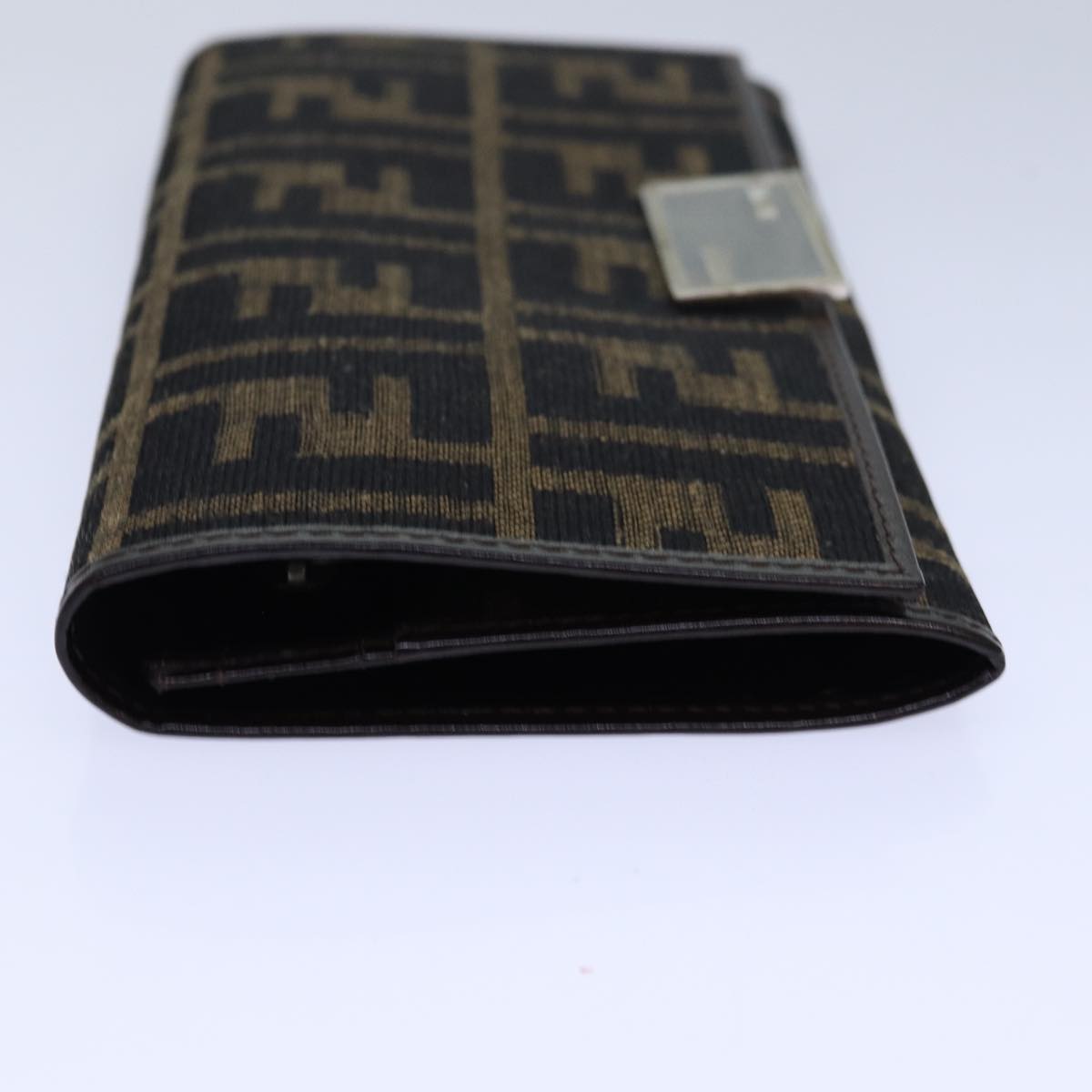 Fendi Zucca Brown Canvas Wallet Accessories