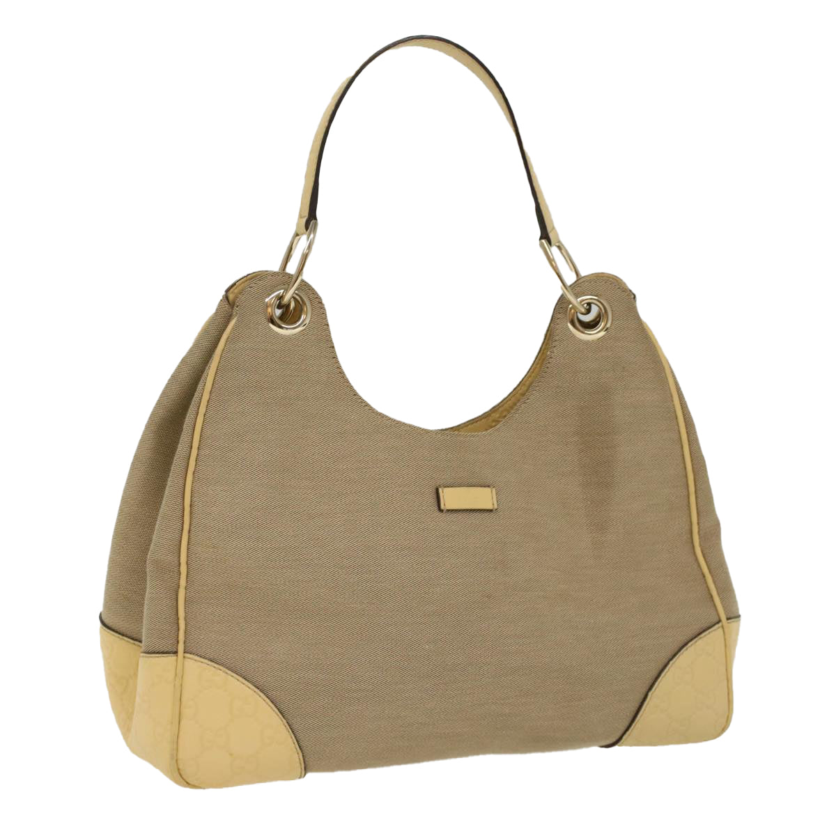 Gucci Hobo Grey Canvas Shoulder Bag