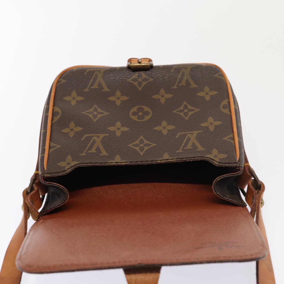 Louis Vuitton Cartouchiere Brown Canvas Shoulder Bag