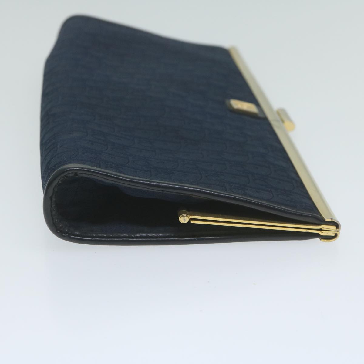 Dior Trotter Navy Canvas Clutch Bag