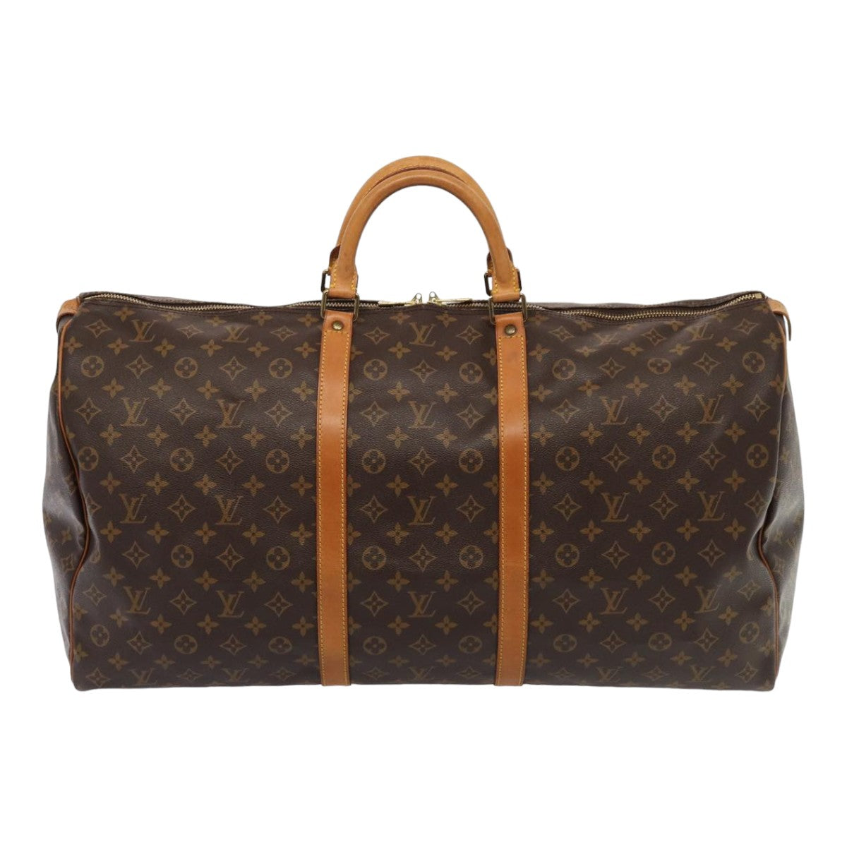 Louis Vuitton Keepall 60 Brown Canvas Travel Bag