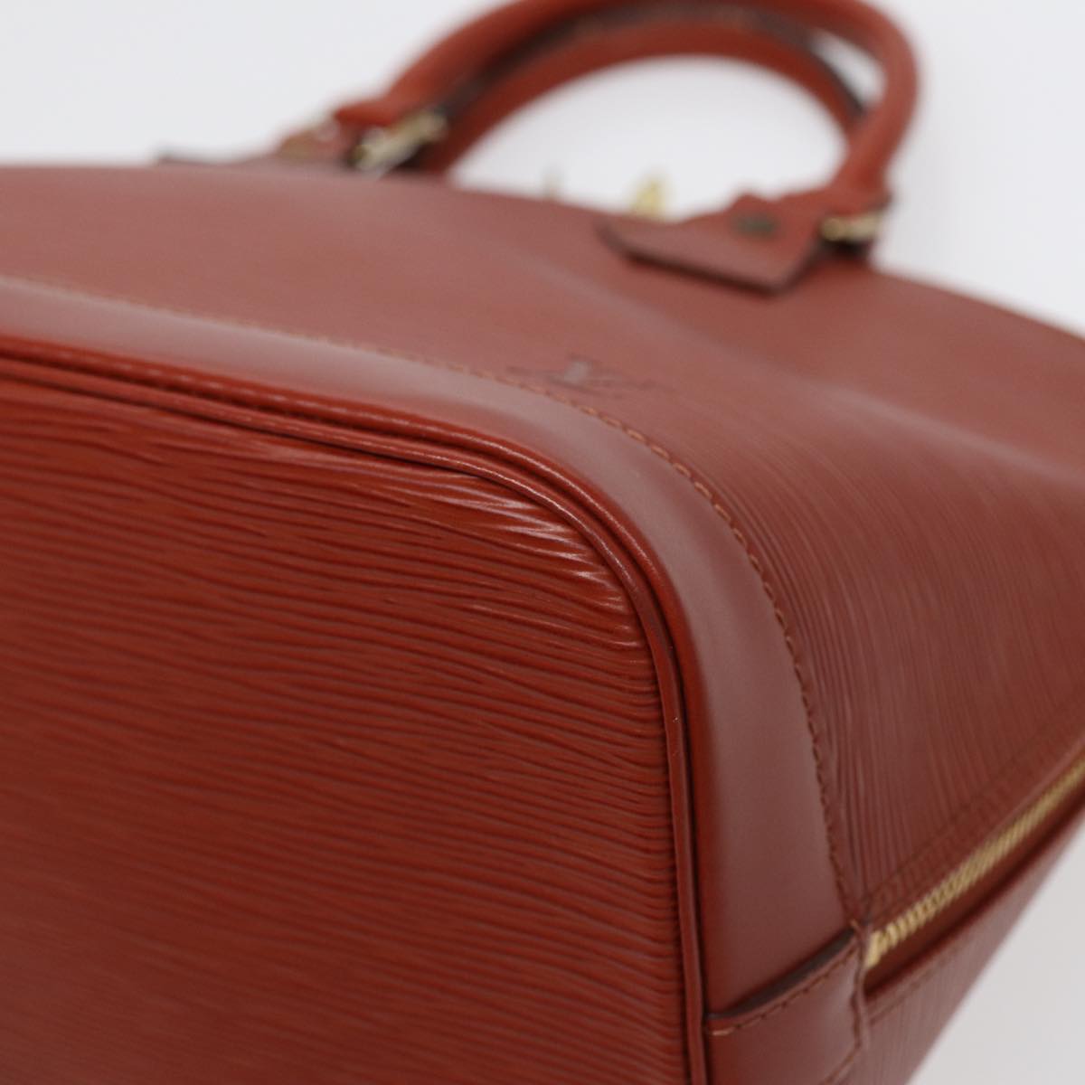 Louis Vuitton Alma Brown Leather Hand Bag