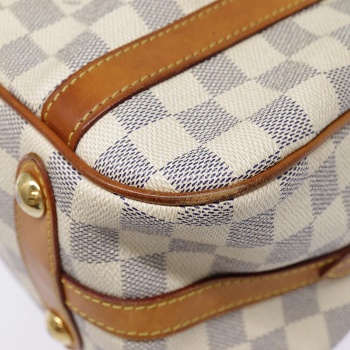 Louis Vuitton Stresa White Canvas Shoulder Bag