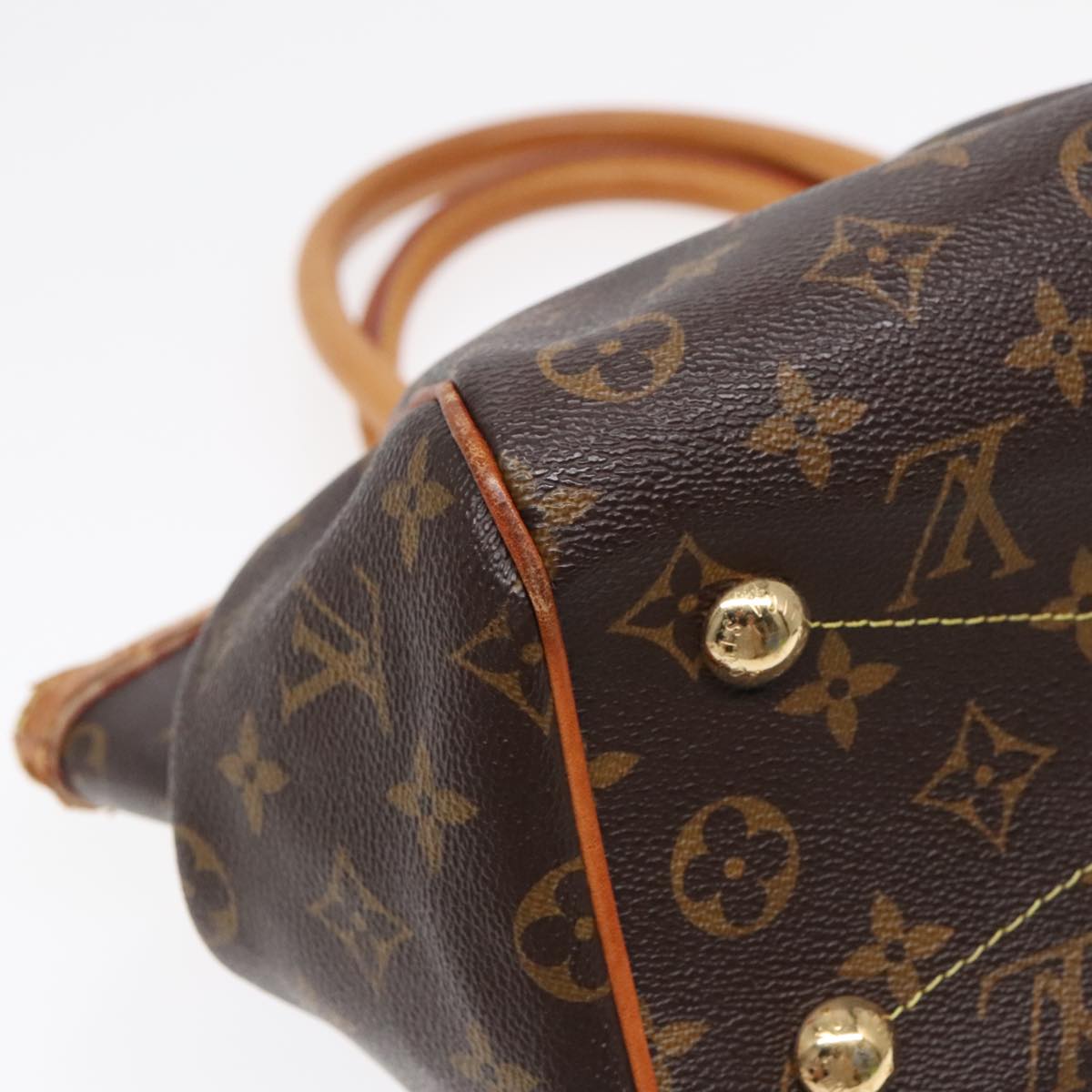 Louis Vuitton Tivoli Brown Canvas Hand Bag