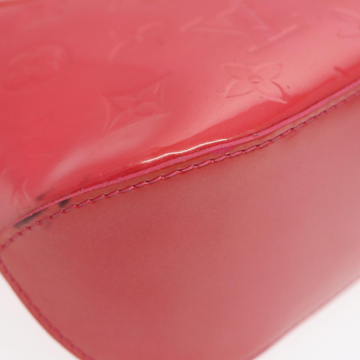 Louis Vuitton Minna Red Patent Leather Shoulder Bag