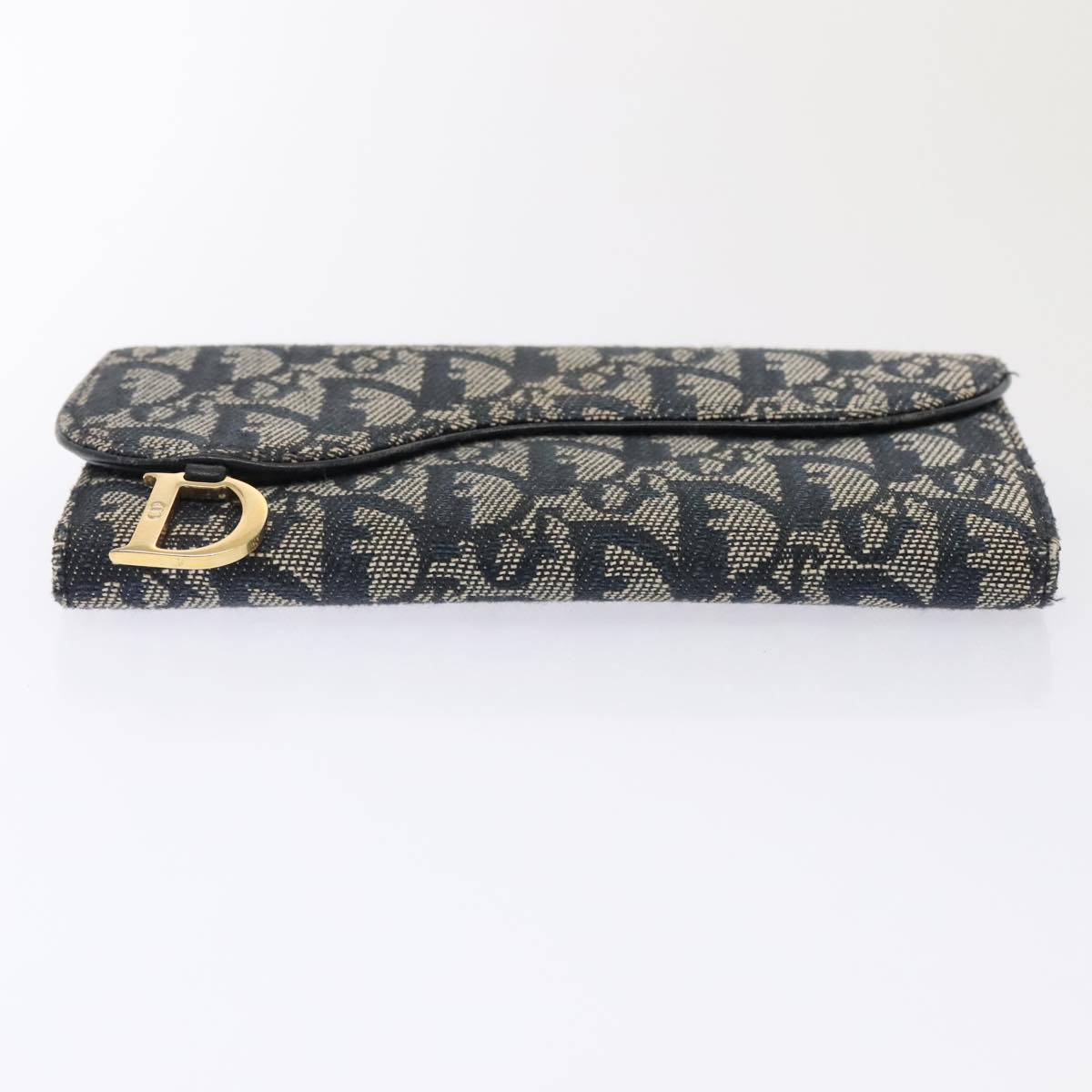 Dior Saddle Navy Canvas Wallet Accessories