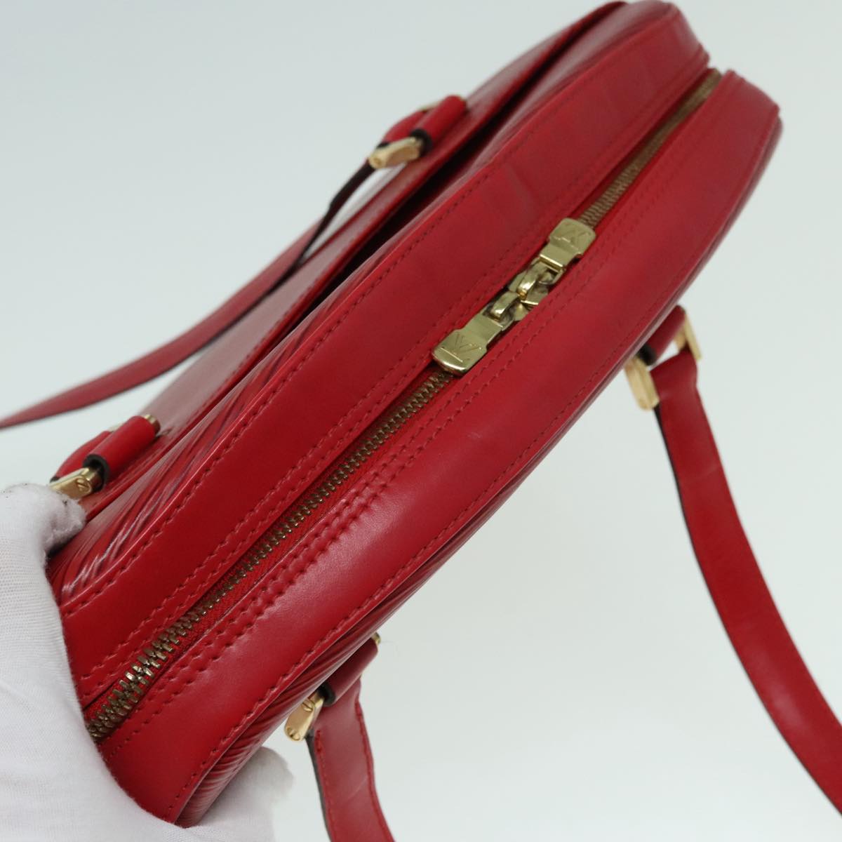 Louis Vuitton Voltaire Red Leather Shoulder Bag